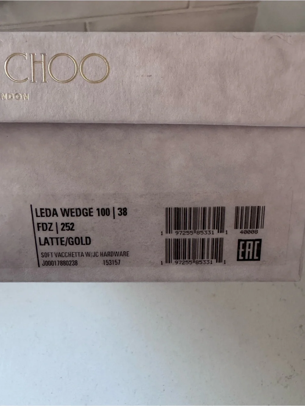 Jimmy Choo Leda Cream Leather Espadrille Wedge Sandals NIB